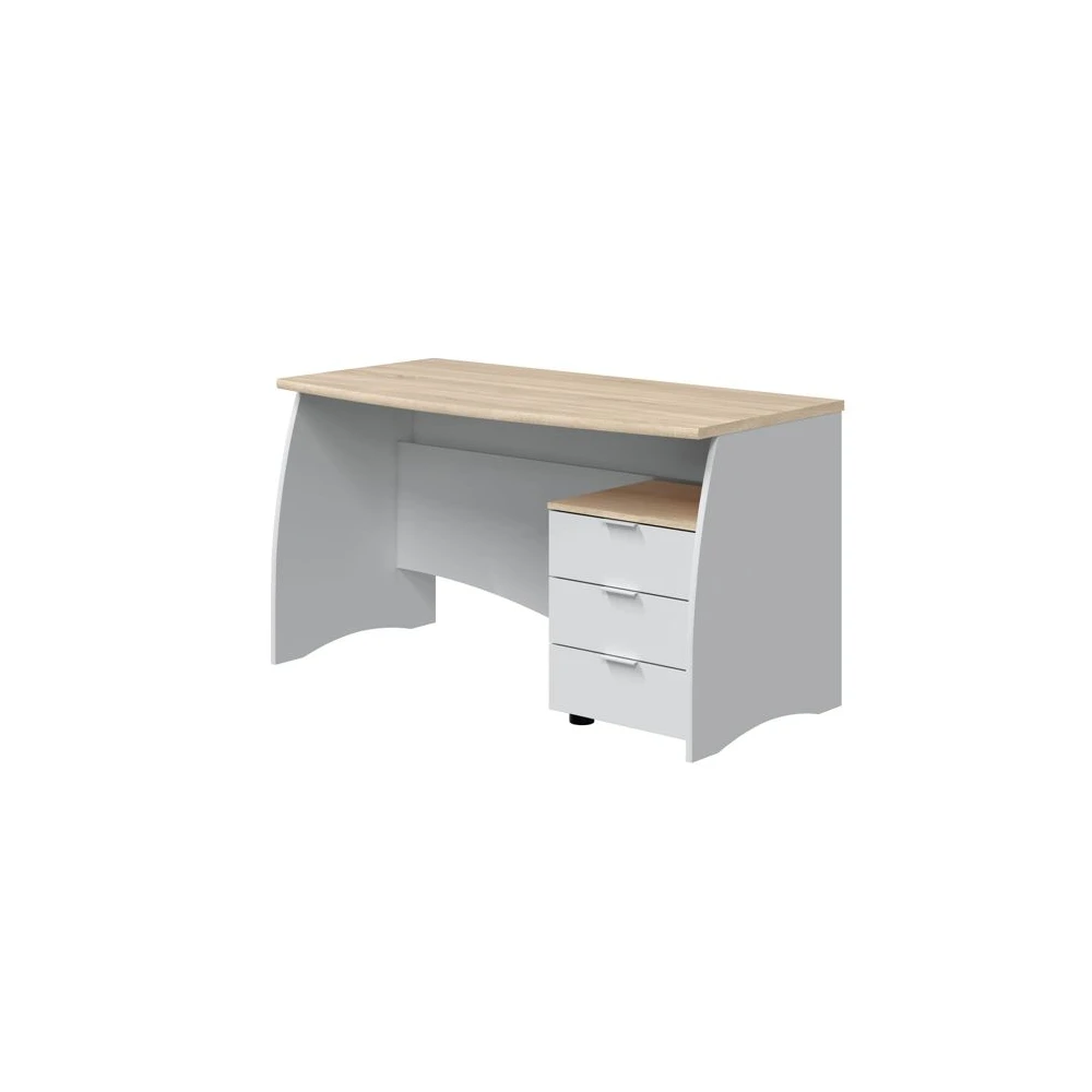 Desk with pedestal cabinet