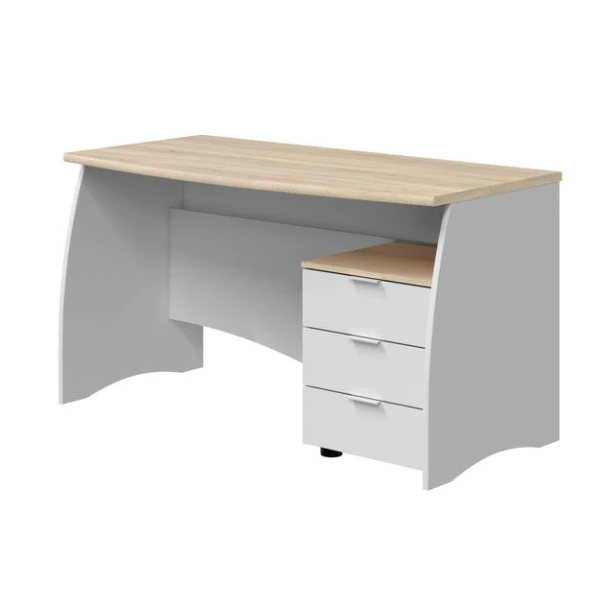 Desk with pedestal cabinet