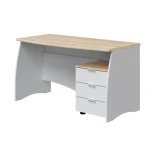 Desk with pedestal cabinet