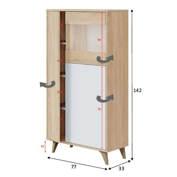 display cabinet living room