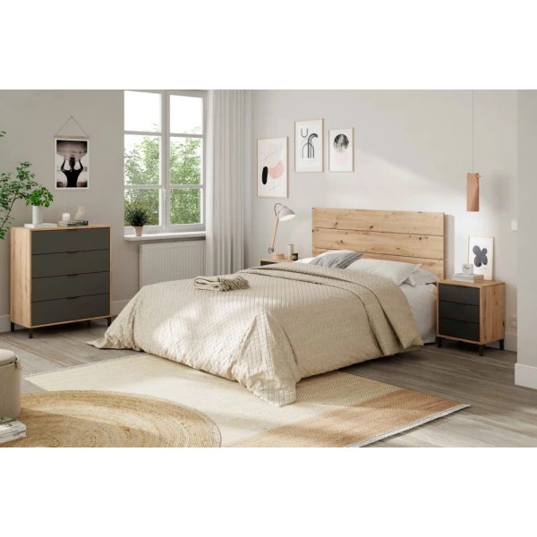 Headboard And Nightstands Set