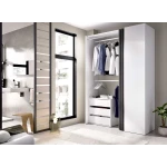 VESTIDOR SEMI ABIERTO CON CORTINA Y CAJONERA PRIVÉ