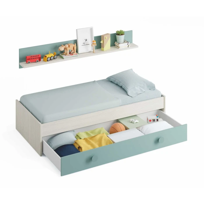 Youth bed with drawers