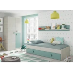 Youth bed with drawers