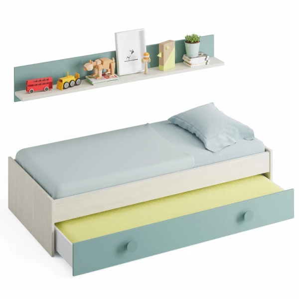 Youth bed with drawers
