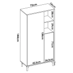 MUEBLE ALTO 2 PUERTAS JASON