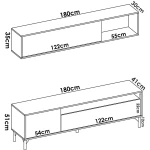 MUEBLE TV CON ESTANTE KALMA