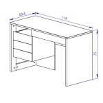 ESCRITORIO ESTILO INDUSTRIAL KRENOS