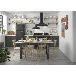 MESA DE COMEDOR EXTENSIBLE EN ESTILO INDUSTRIAL WEY