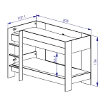 LITERA BICOLOR EN ESTILO INDUSTRIAL RONN