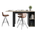 MESA DE COCINA EXTENSIBLE DE ESTILO INDUSTRIAL CHICAGO