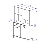 BUFFET DE COCINA DE ESTILO INDUSTRIAL PETRO