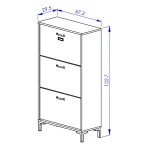 Furniture with shoe rack