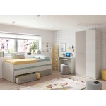 CAMA NIDO CON CAJONES INFERIORES DELMOS