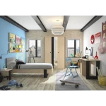 CAMA INDIVIDUAL EN ESTILO INDUSTRIAL BOREAL