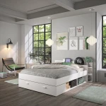 CAMA DOBLE CON CABECERO Y CAJONES SOLAN