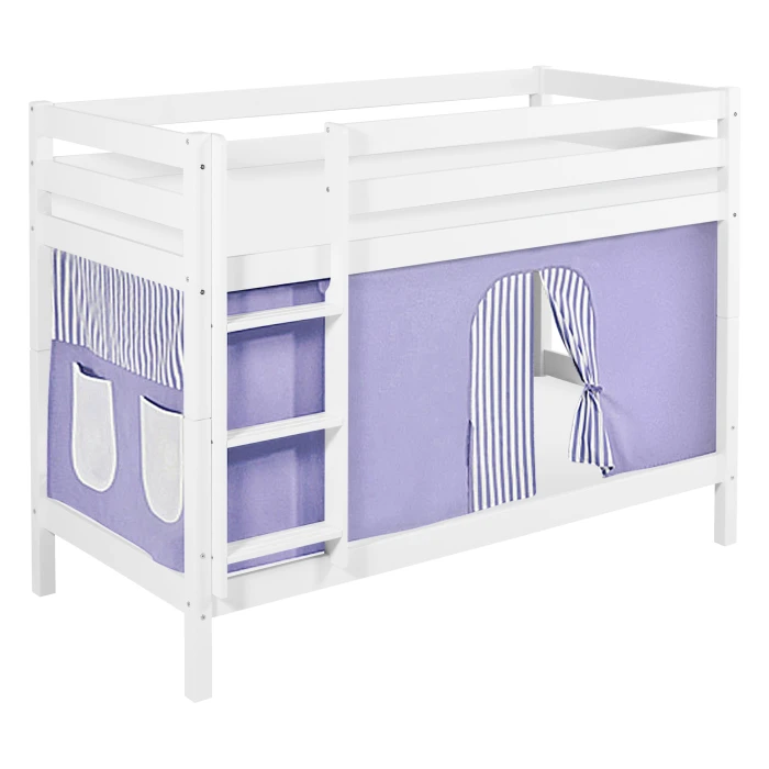 wooden bunk bed