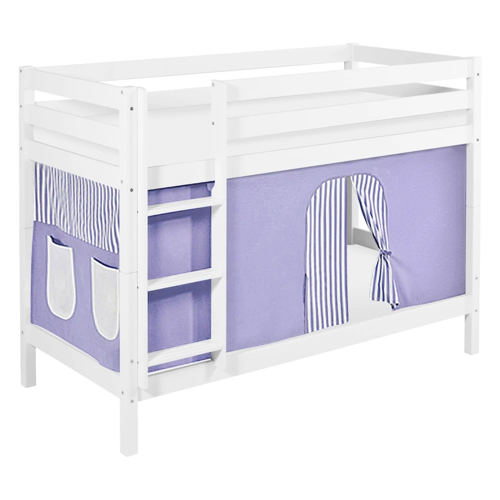 wooden bunk bed