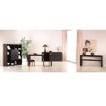 leather-bound bookcase