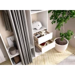 Dressing room with drawers