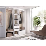 Wardrobe without doors