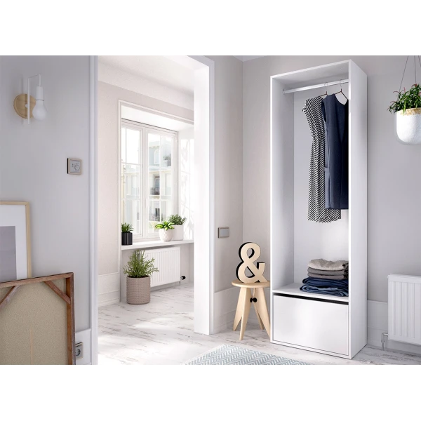 Dressing room with hanger