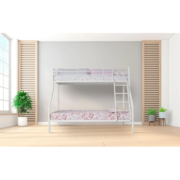 Bunk bed with mattress