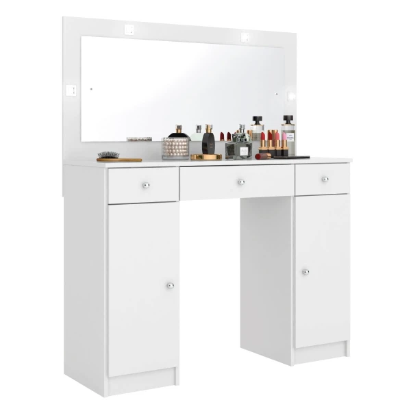 TOCADOR  CON CAJONES Y ARMARIO CLARISE