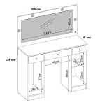 TOCADOR  CON CAJONES Y ARMARIO CLARISE