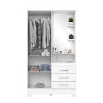 ARMARIO JUVENIL 2 PUERTAS 3 CAJONES WAND