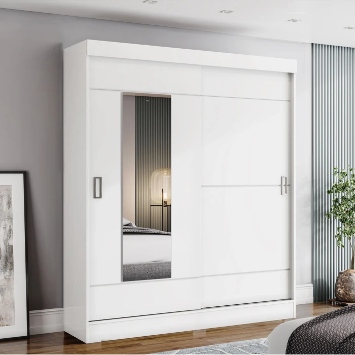 Bayron wardrobe with drawers and sliding doors for a modern bedroom