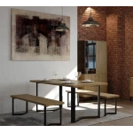 MESA DE ESTILO INDUSTRIAL ABBY