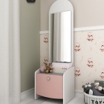 Children's nightstand with dressing table
