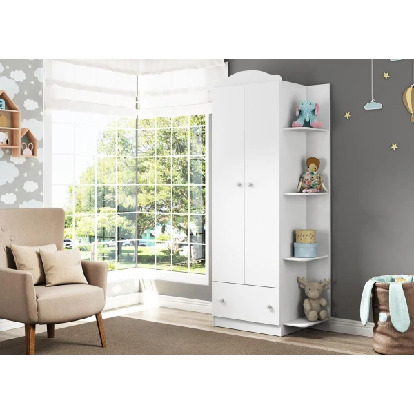 Children's wardrobe with shelving