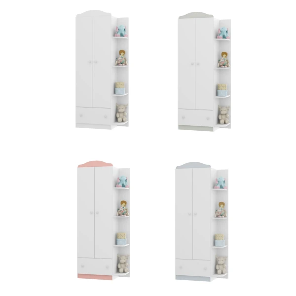 Children's wardrobe with shelving