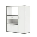 Kitchen auxiliary furniture. Microwave space. 3 doors, drawer and shelves. Pantry cabinet - Cupboard.