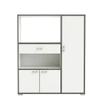 Kitchen auxiliary furniture. Microwave space. 3 doors, drawer and shelves. Pantry cabinet - Cupboard.