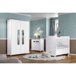 COMODA INFANTIL CON CAMBIADOR CELESTE