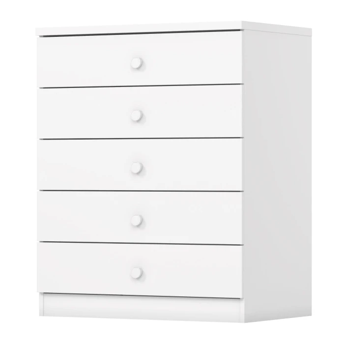 CÓMODA BLANCA 5 CAJONES MINT