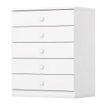 CÓMODA BLANCA 5 CAJONES MINT