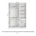 ARMARIO ROPERO 4 PUERTAS SHEPERD