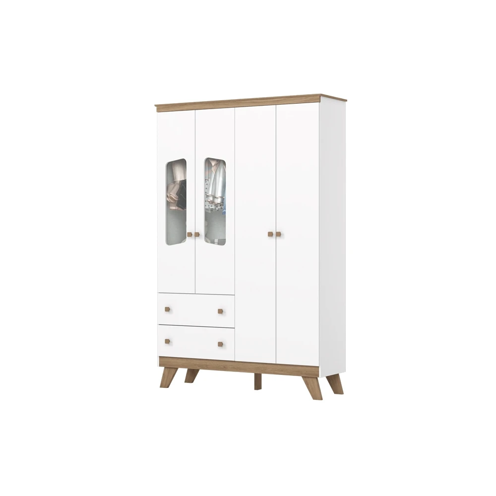 ARMARIO INFANTIL 4 PUERTAS 2 CAJONES CLOWN