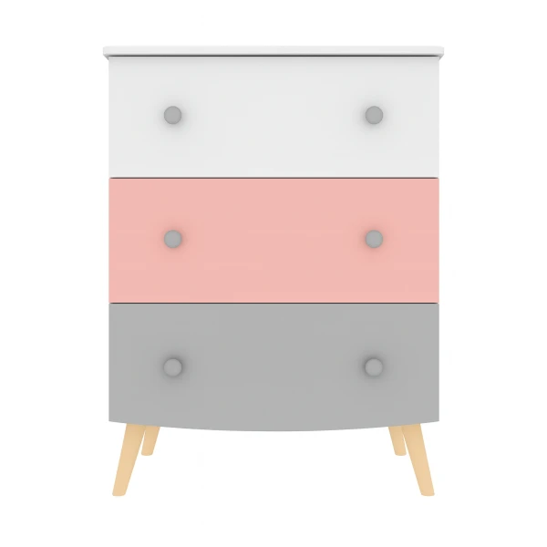 Colourful children's chest of drawers