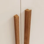 Handle detail of Siena Vicawu wardrobe in wood finish