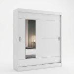 White sliding door wardrobe