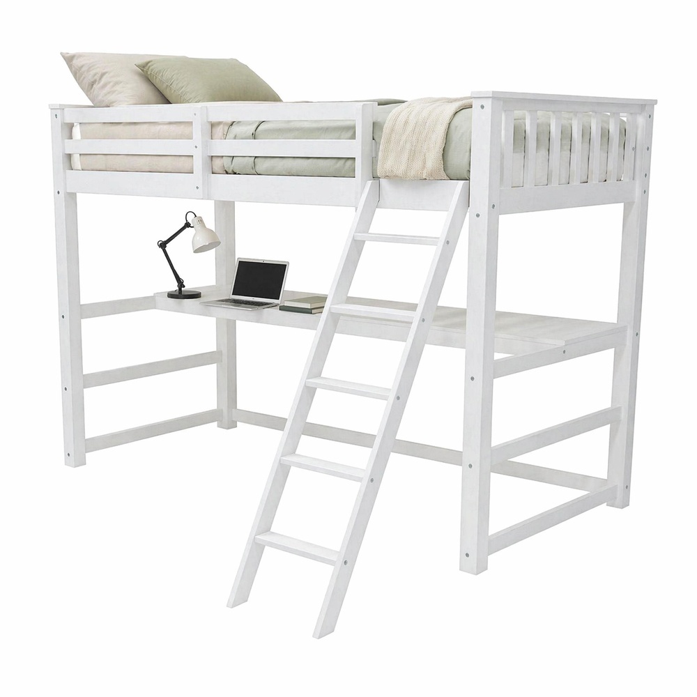Wooden Bunk Bed with Desk Sophia Vicawu