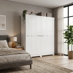 6-door wardrobe, 202 x 47 x 217 cm